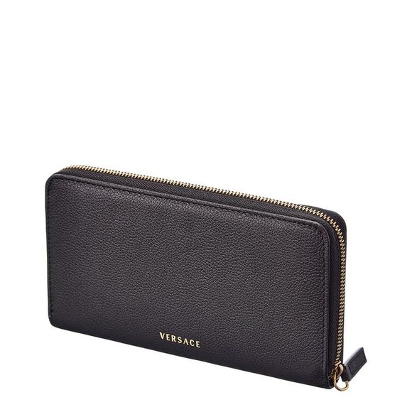 Versace La Medusa Leather Zip Around Wallet - Picture 2 of 4